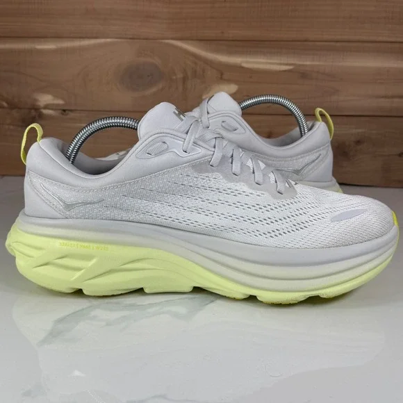 Hoka One OneBondi 8 Nimbus Cloud Luminary Green Running Shoes 1127952 Womens 12B - Picture 13 of 16
